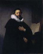 Portrait of Johannes Wtenbogaert REMBRANDT Harmenszoon van Rijn